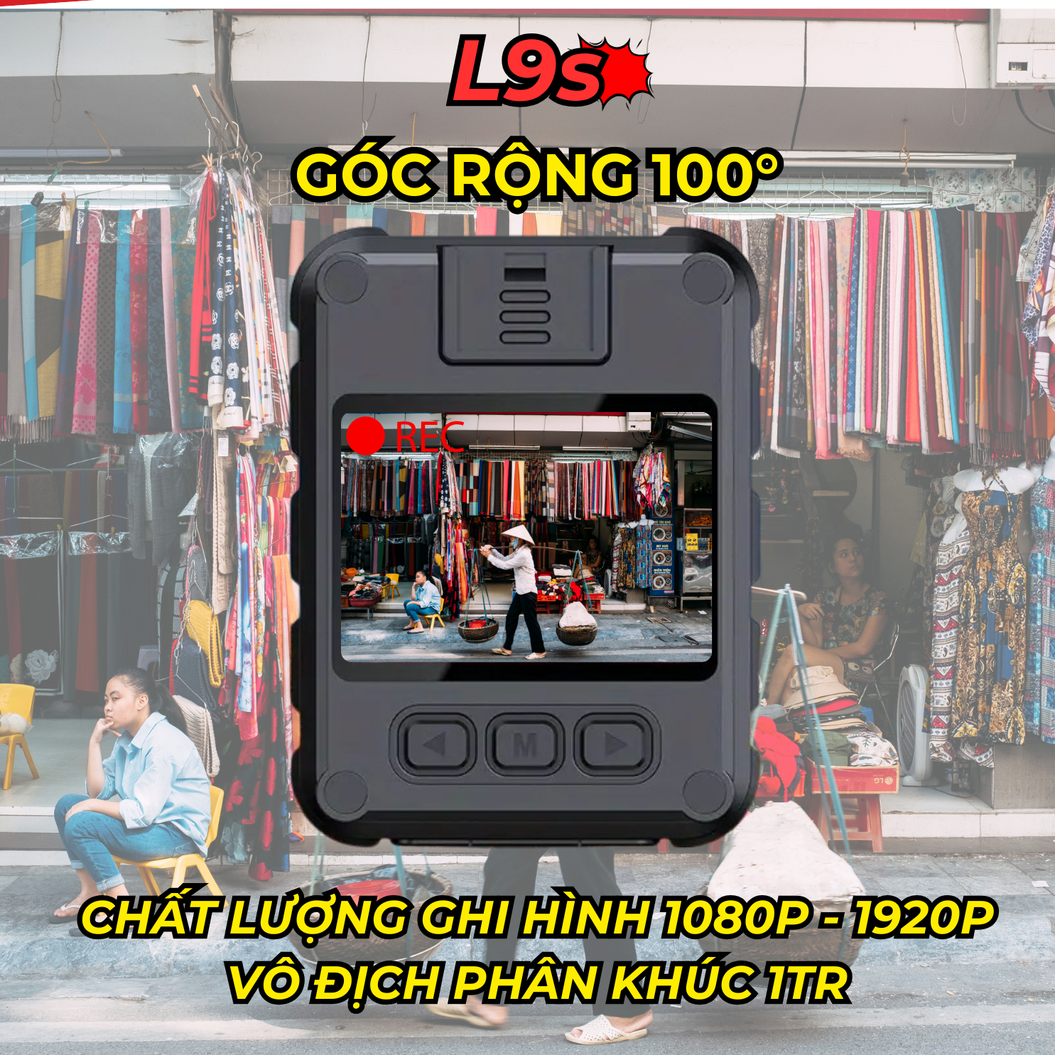 Camera hành trình xe máy L9S Plus Wifi - Ghi hình 1080FHD/2K, Pin 2000mAh, Quay liên tục 4.5-5h, Chống nước IP65, Thiết kế siêu bền, Phụ kiện xe máy/đi phượt/dash cam 7